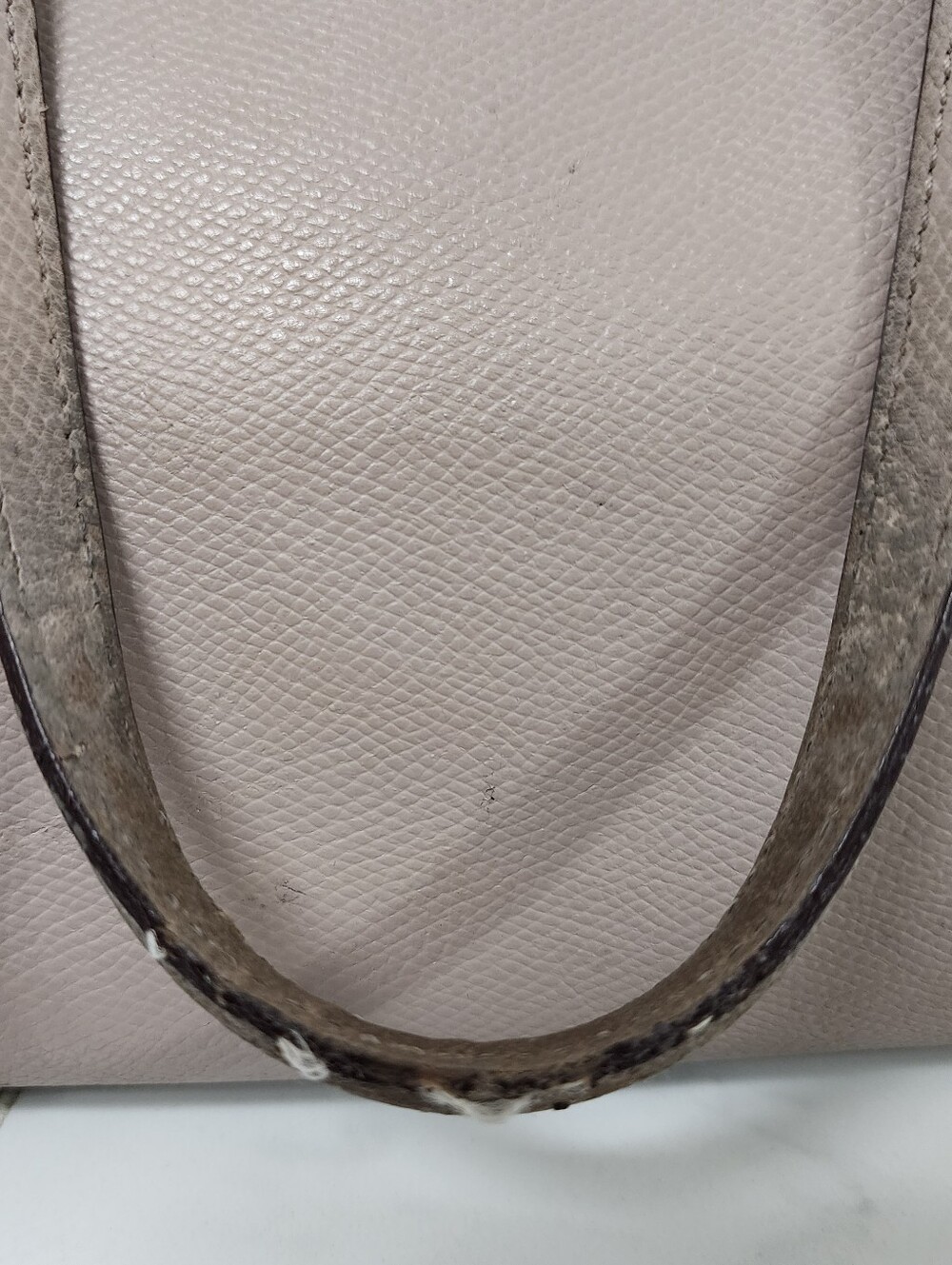 Coach Mini Christie Carryall Leather Satchel Crossbody Bag Taupe - Picture 3 of 16